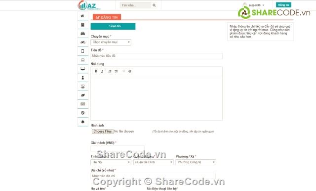 code web rao vat full php,web rao vặt,website tin tức,web đăng tin rao vặt